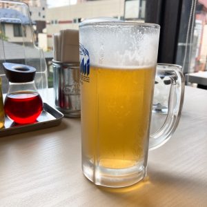 SAKURAの生ビールがうまい